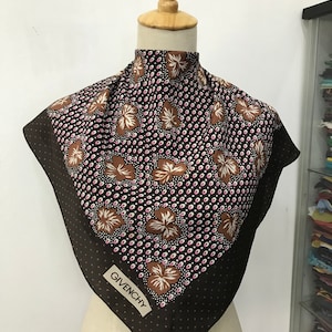 Vintage Givenchy Silk Scarf Givenchy Neck Scarf Givenchy Silk Muffler Givenchy Big Logo Givenchy Neck Warmer Givenchy Silk Shawl