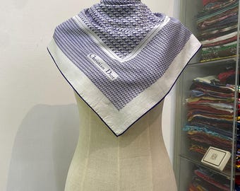 Vintage Christian Dior Zijden Sjaal Christian Dior Sjaal Dior Zijden Uitlaat Christian Dior Zijden Hoofddoek Vintage Dior-sjaal Dior Halsdoek