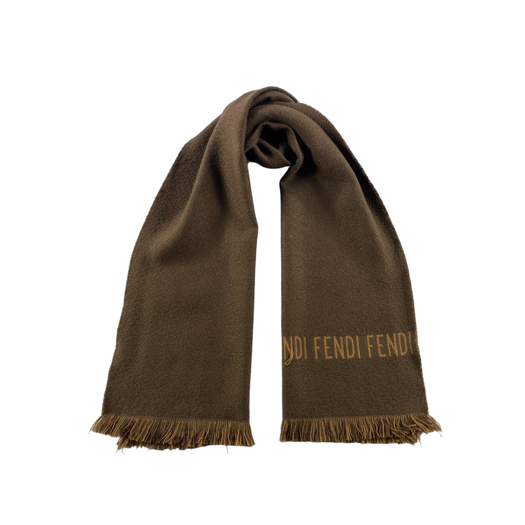 Scarf Cappello Sciarpa Fendi Sciarpa Fendi Lana Seta Foulard Scarf