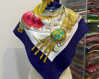 ヴィンテージ エルメス Les Voitures a Transformation シルク