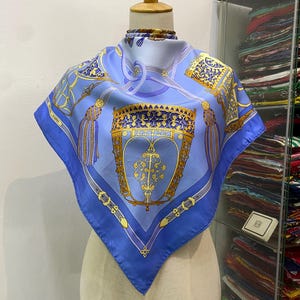 Vintage Hermes Les Muserolles Silk Scarf Hermes Square Scarf Vintage Hermes Silk Scarf Hermes Square  Scarf Hermes 34 Scarf