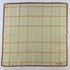 Christian Dior Vintage Christian Dior Handkerchief, Christian Dior Pocket Square, Christian Dior Scarf, Vintage Christian Dior Bandana