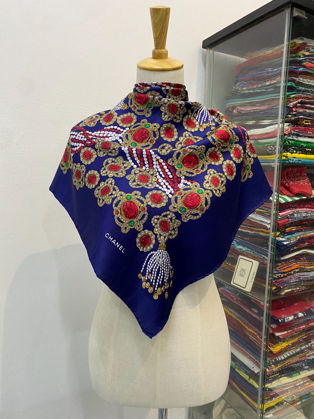 シャネル CHANEL MUFFLER 国内未在庫!!】CHANEL CCロゴ バイカラー マフラー (CHANEL/マフラー