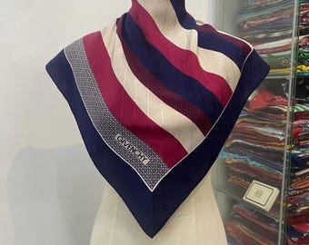 Vintage Givenchy-zijden sjaal Givenchy-sjaal Zijden Givenchy-uitlaat Givenchy groot logo Givenchy-nekwarmer Givenchy-zijden sjaal