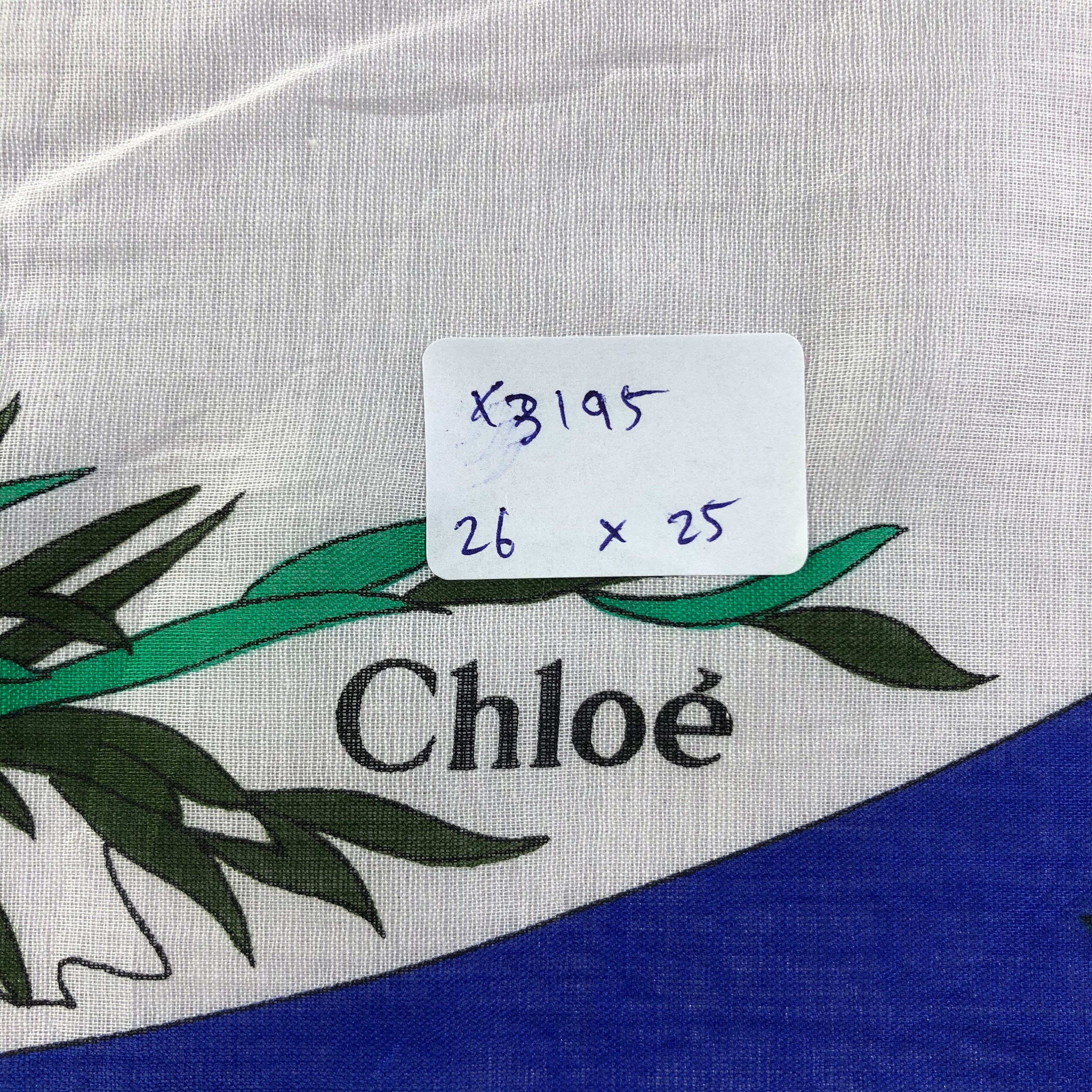 Chloe 90s柄スカーフ Vintage Chloe Silk Scarf, Vintage Designer Scarf, Chloe