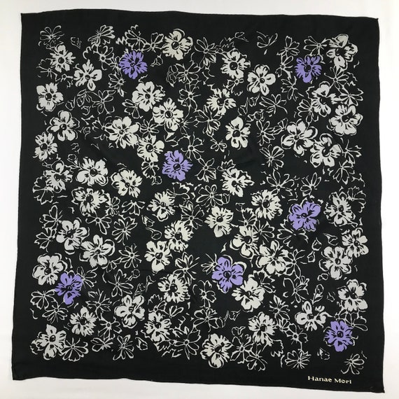 Vintage Hanae Mori Silk Scarf, Hanae Mori Silk St… - image 2