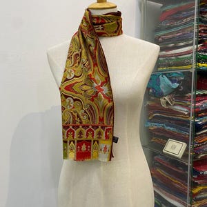 Vintage Etro Silk Scarf, Etro Paisley Scarf, Authentic Etro Scarf, Vintage Etro Milano Silk Scarf, Etro Silk Stole, Vintage Etro Flower