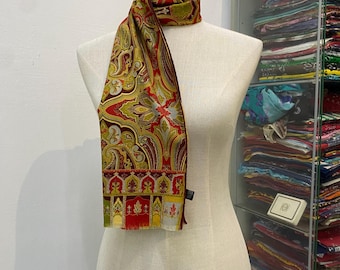 ヴィンテージ エトロ ウールシルク スカーフ | 本物のエトロ ミラノ