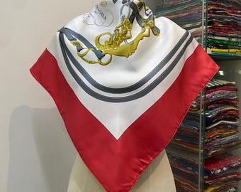 New Hermes Silk Scarf 90 La Ligne Coup De Fouet by Pierre Marie