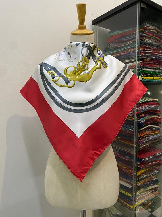 Vintage Hermes Brides De Gala Silk Scarf Hermes 34x34 Hermes Silk