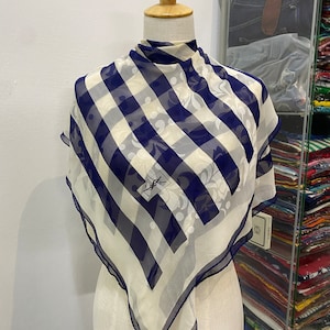 Vintage Yves Saint Laurent Silk Scarf Yves Saint Laurent Silk Muffler Yves Saint Laurent Silk Neck Scarf Yves Saint Laurent Silk Neck Warmer
