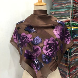 Vintage Yves Saint Laurent Silk Scarf Yves Saint Laurent Silk Muffler Yves Saint Laurent Silk Neck Scarf Yves Saint Laurent Silk Neck Warmer
