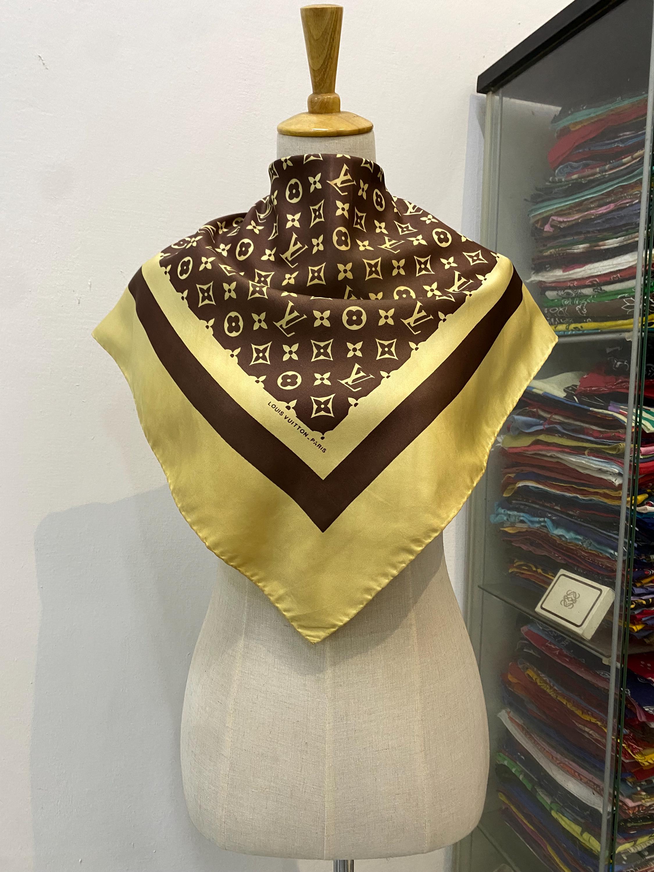 Silk Scarf Louis Vuitton - Etsy