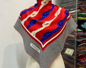 Vintage Tiffany & Co Silk Scarf, Tiffany and Co Silk Neckerchief