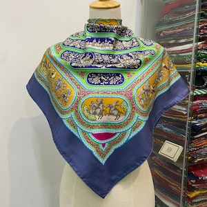Vintage Hermes Qalamdan Scarf Hermes Square Scarf Vintage Hermes Silk Scarf Hermes Square Scarf Vintage Hermes Foulards