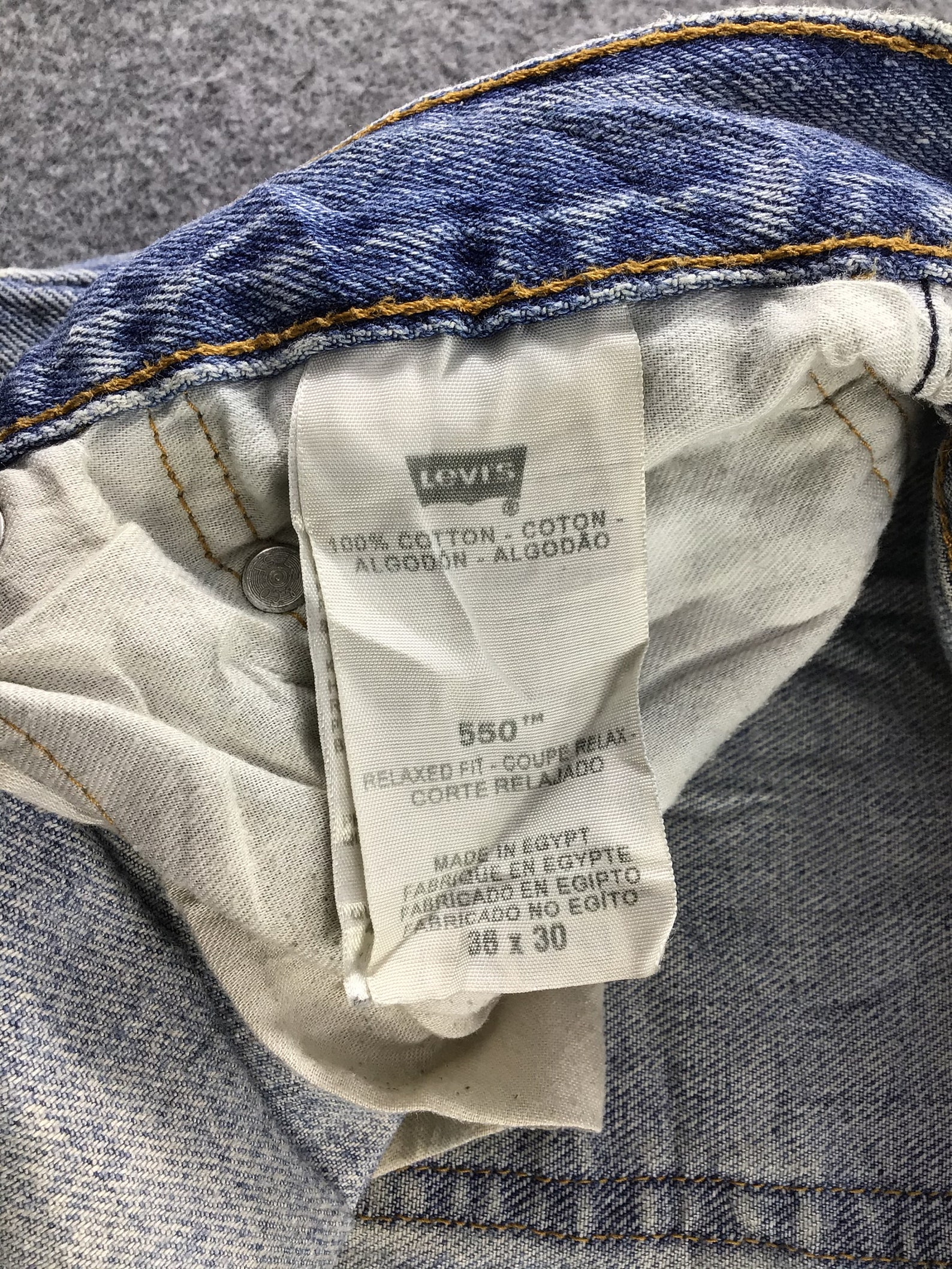Vintage Levis 550 Jeans 34x29 Red Tab Faded Denim Grunge Style | Etsy