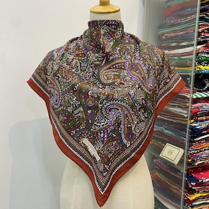 Vintage Givenchy Silk Scarf Givenchy Neck Scarf Givenchy Silk Muffler Givenchy Big Logo Givenchy Neck Warmer Givenchy Silk Shawl