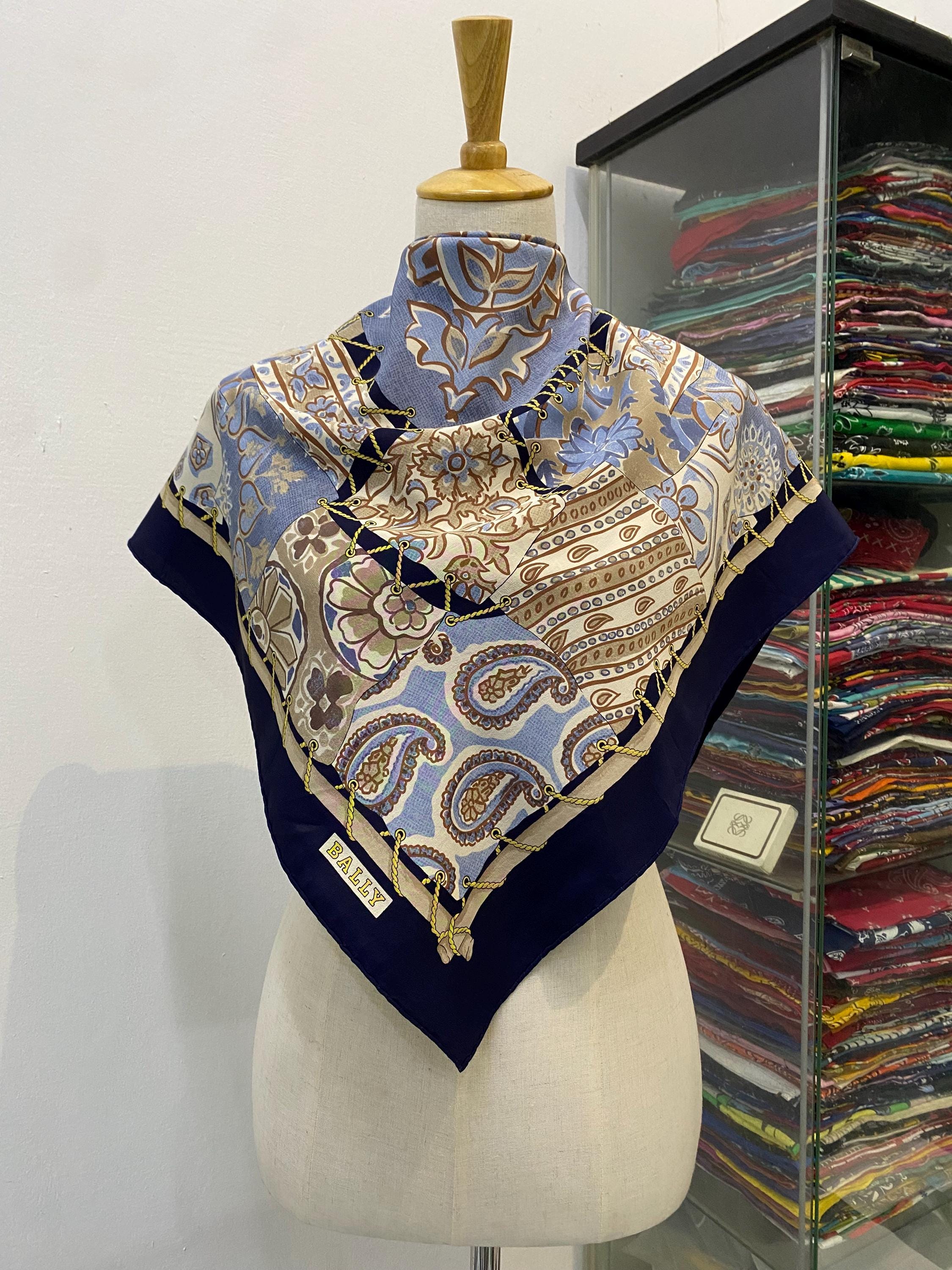 Bally Silk Scarf - Etsy Hong Kong