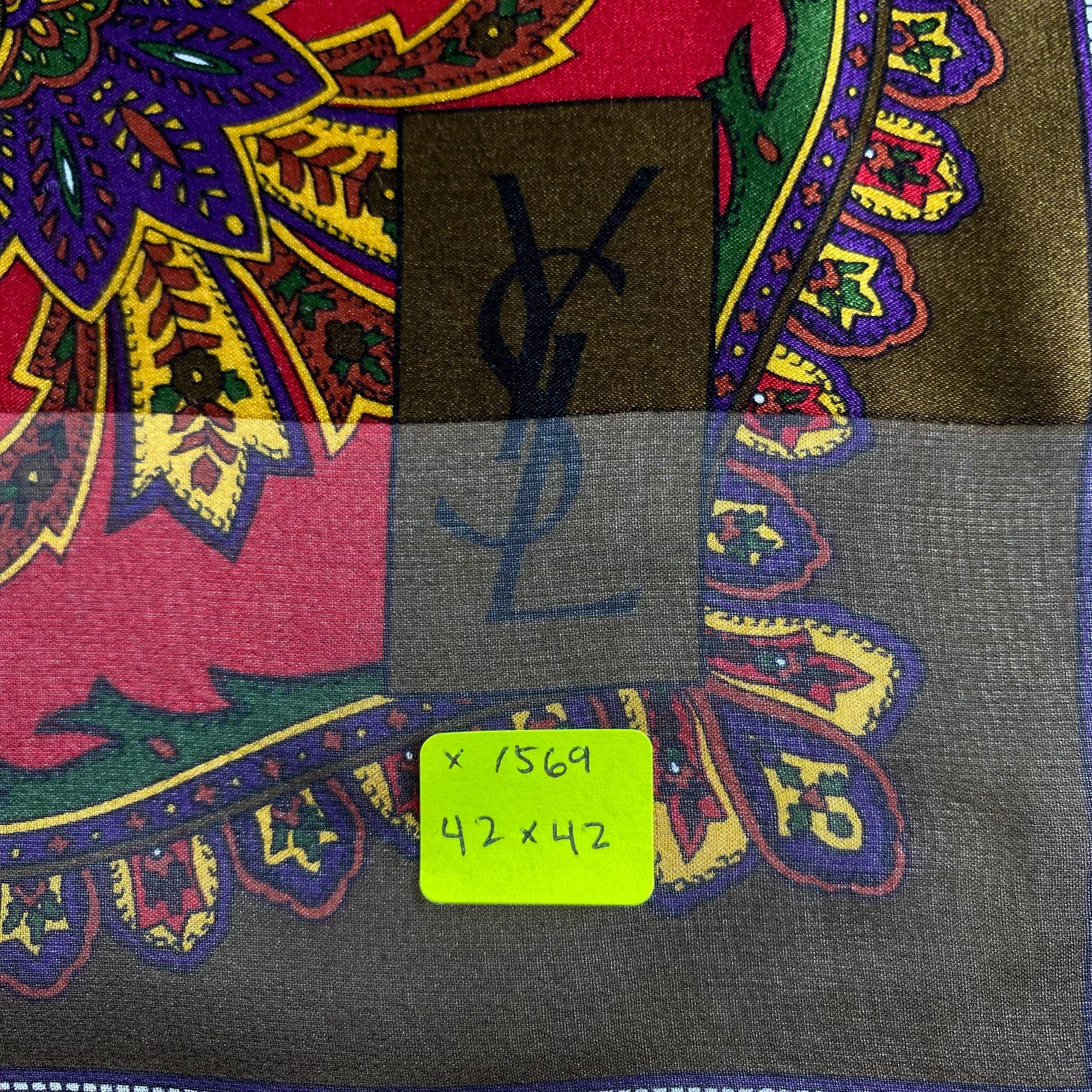 Vintage Yves Saint Laurent Silk Scarf Yves Saint Laurent Silk