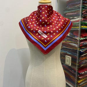 Vintage Givenchy Silk Scarf Givenchy Neck Scarf Givenchy Silk Muffler Givenchy Big Logo Givenchy Neck Warmer Givenchy Silk Shawl
