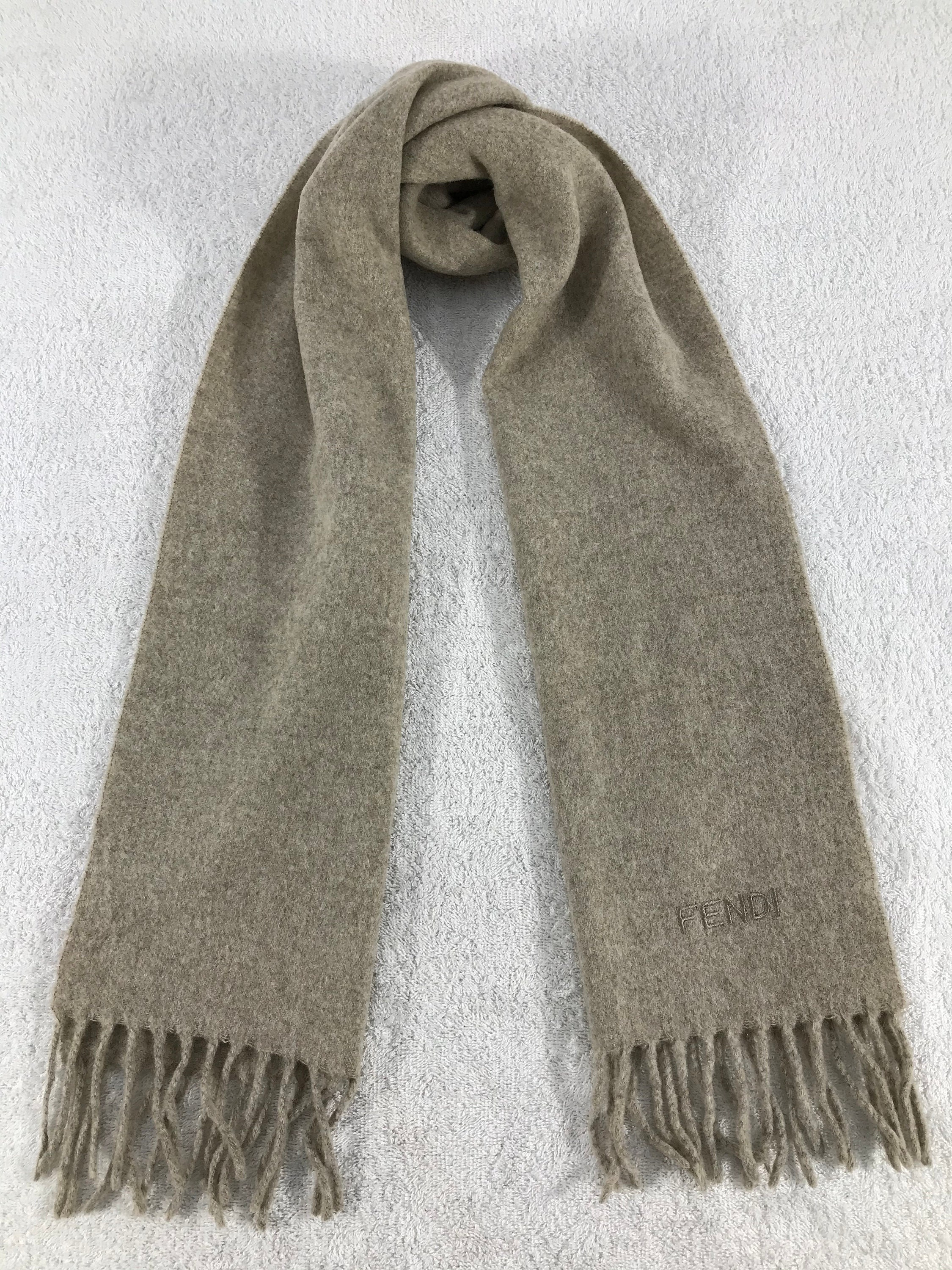 Vintage Fendi Scarf Muffler Neck Wrap Winter Scarf Fendi Etsy