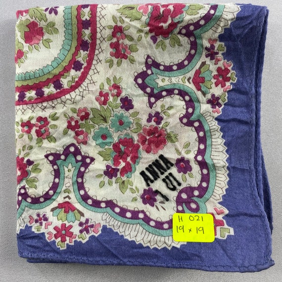 Anna Sui  Handkerchief Bandana Babushka Wrap Auth… - image 5