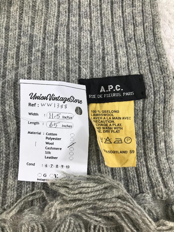 ヴィンテージ A.P.C ウールマフラー マフラー ニットウールマフラー