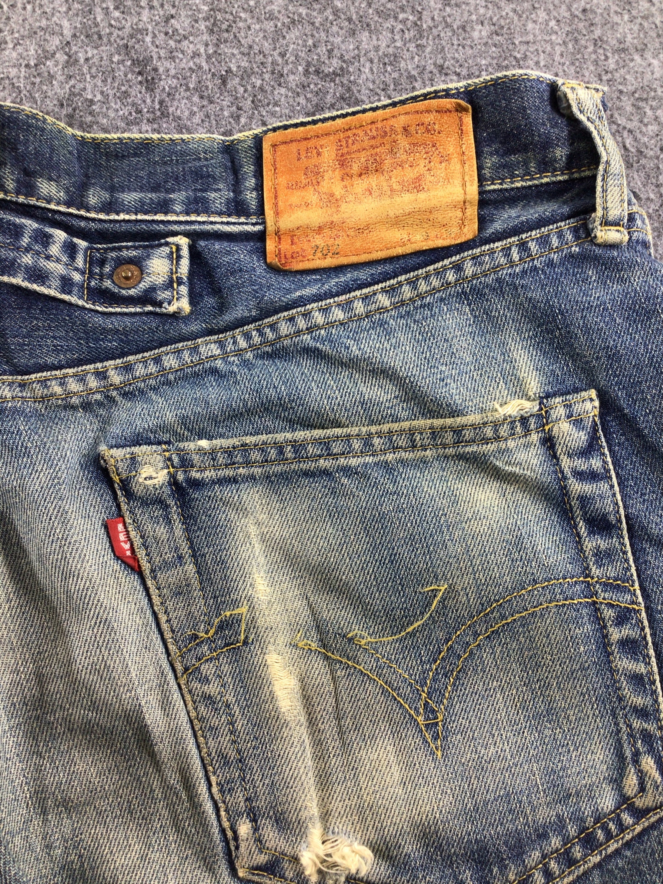 Vintage Levis 702 Redline Jeans Straight Cut Jeans 35x27 Red | Etsy