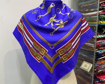 Vintage Karl Lagerfeld Silk Scarf, Karl Lagerfeld Scarf, Karl