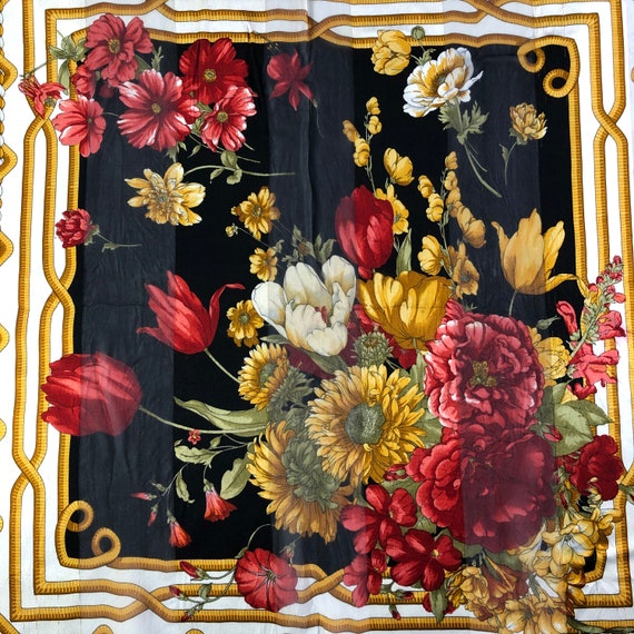 Vintage Valentino Silk Scarf Neckerchief Neckwear… - image 6