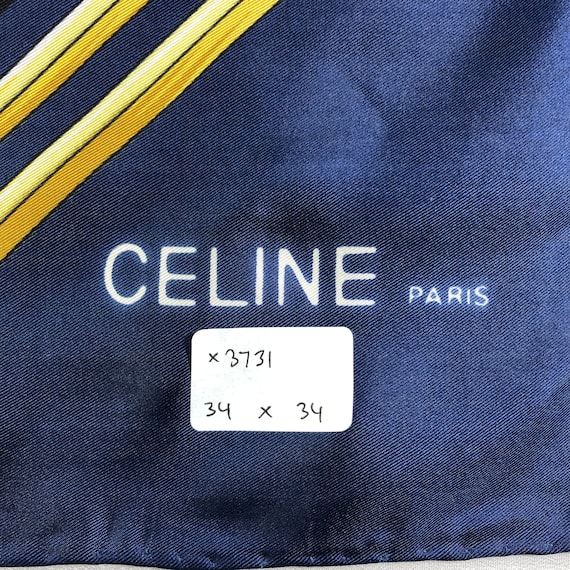 Vintage Celine Shawl, Celine Silk Scarf, Celine S… - image 8