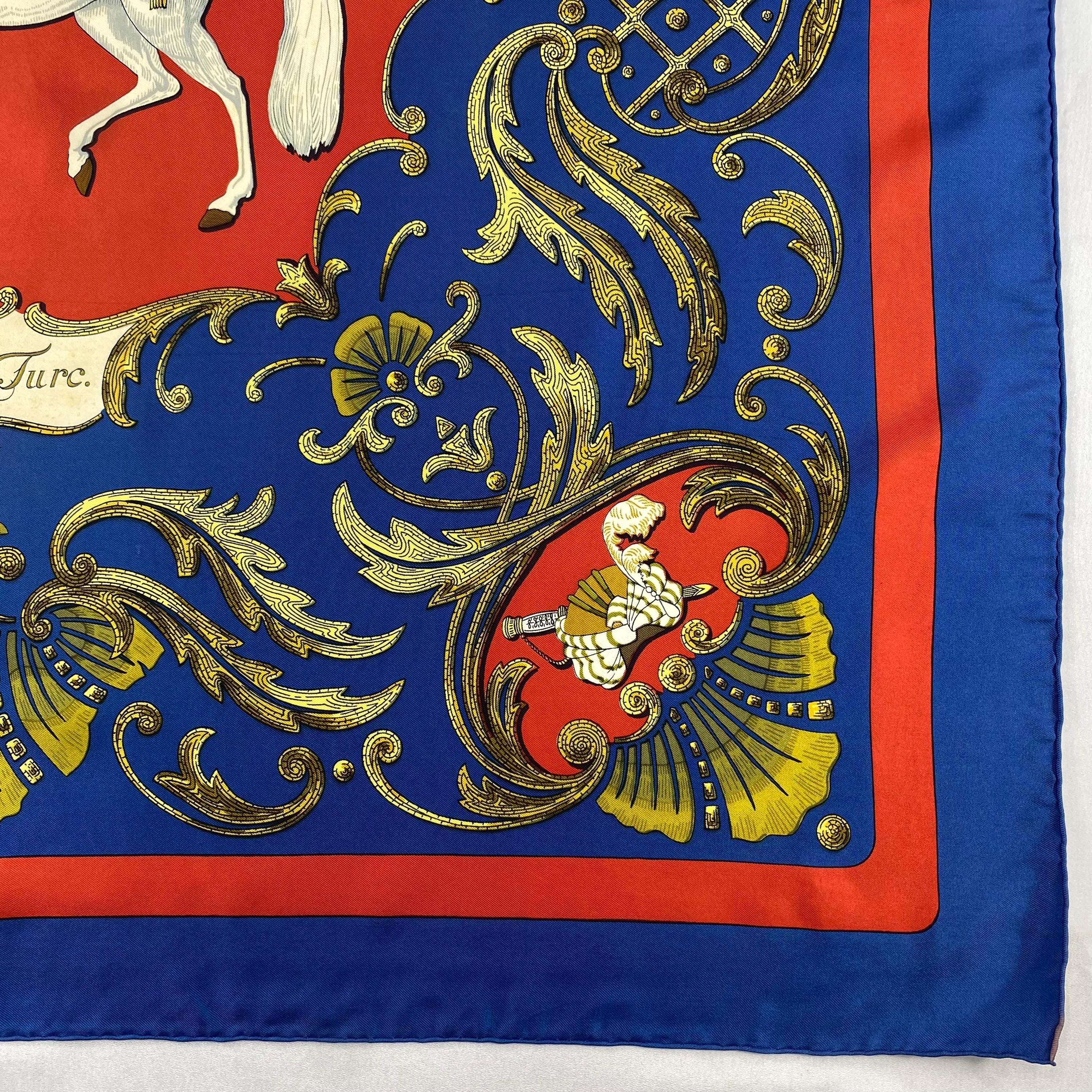 Vintage Hermes Cheval Turc Silk Scarf Hermes Silk Scarf Vintage
