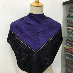 Vintage Charles Jourdan Silk Scarf, Multicolor Silk Scarf, Vintage Silk Stole, Charles Jourdan Silk Shawl, Vintage Italian Scarf