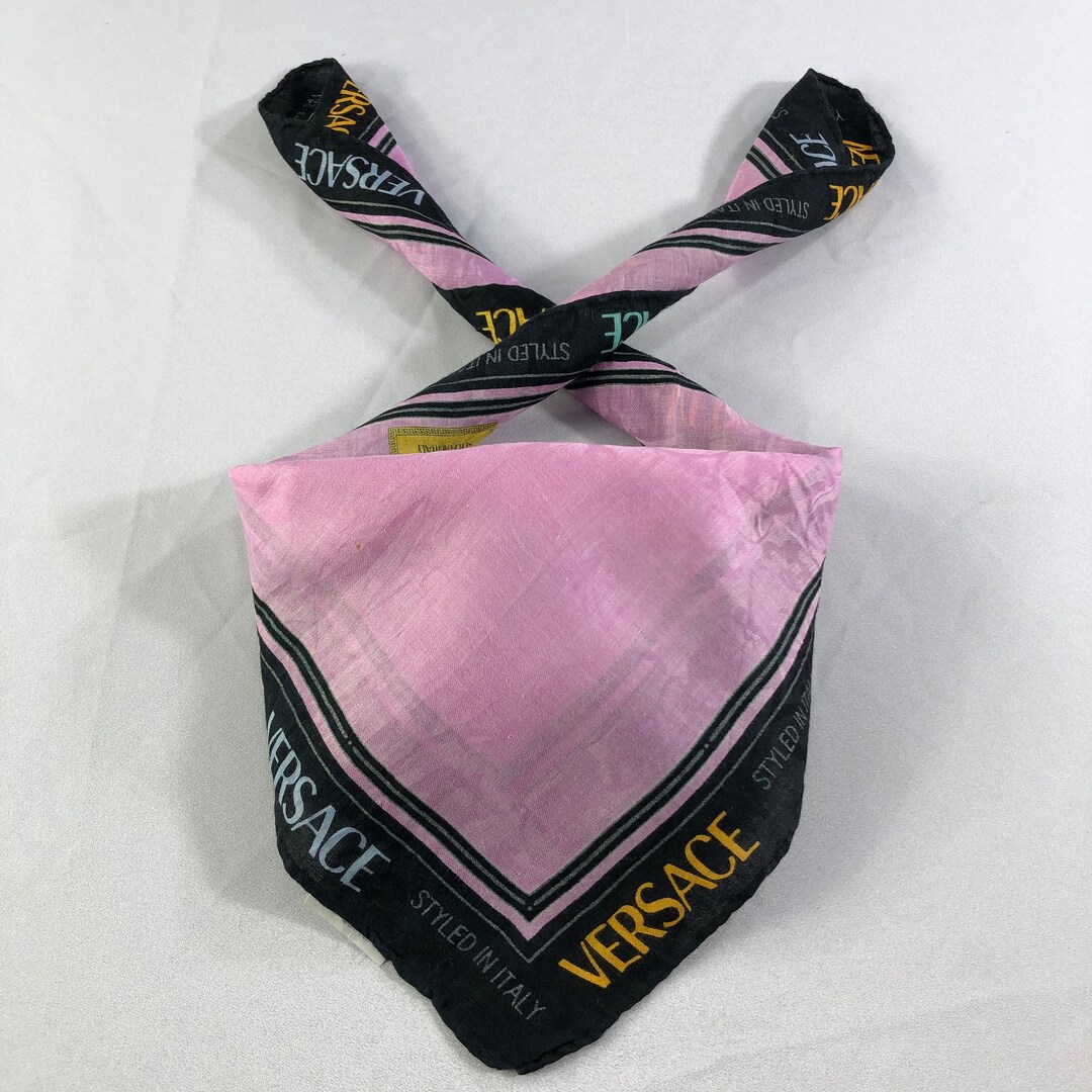 Vintage Versace Handkerchief Versace Pocket Square Versace Etsy