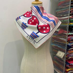 Vintage Lanvin Silk Scarf Lanvin Silk Muffler Vintage Lanvin Silk Neck Scarf Vintage Lanvin Head Scarf Lanvin Silk Shawl