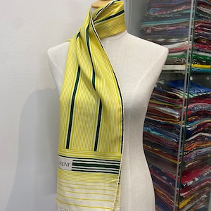 Vintage Yves Saint Laurent Silk Scarf Yves Saint Laurent Silk Muffler Yves Saint Laurent Silk Neck Scarf Yves Saint Laurent Silk Neck Warmer