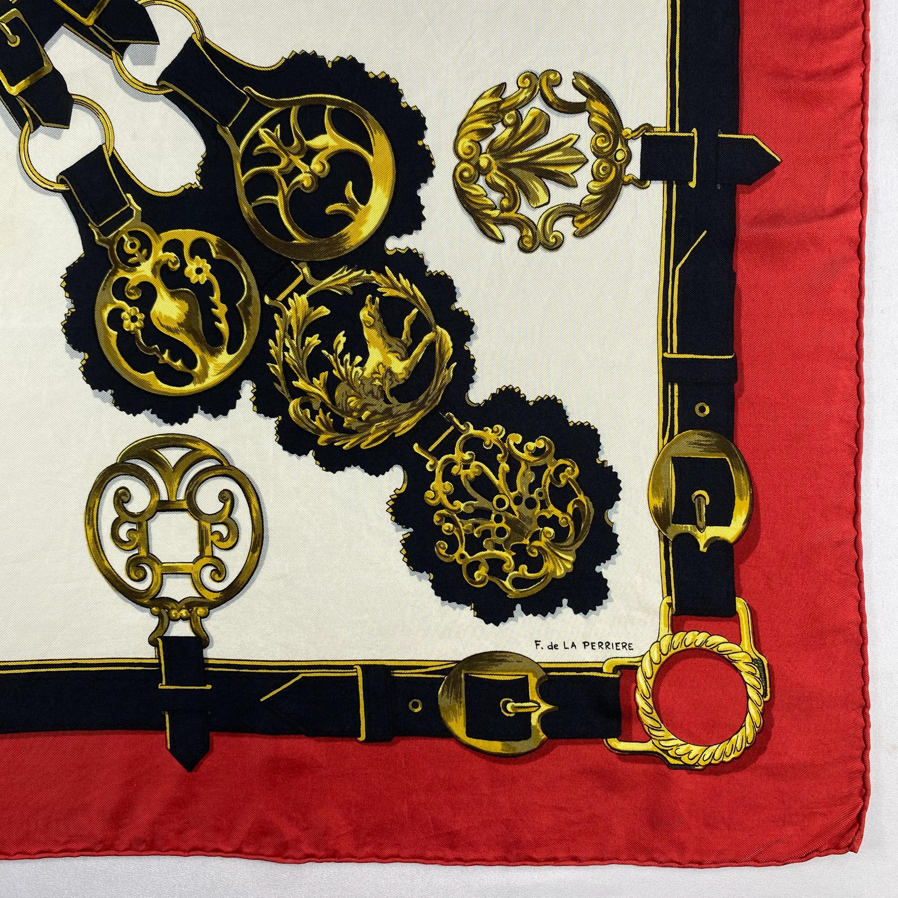 Vintage Hermes Silk Scarf Cuivreries Hermes 34x34 Hermes Silk