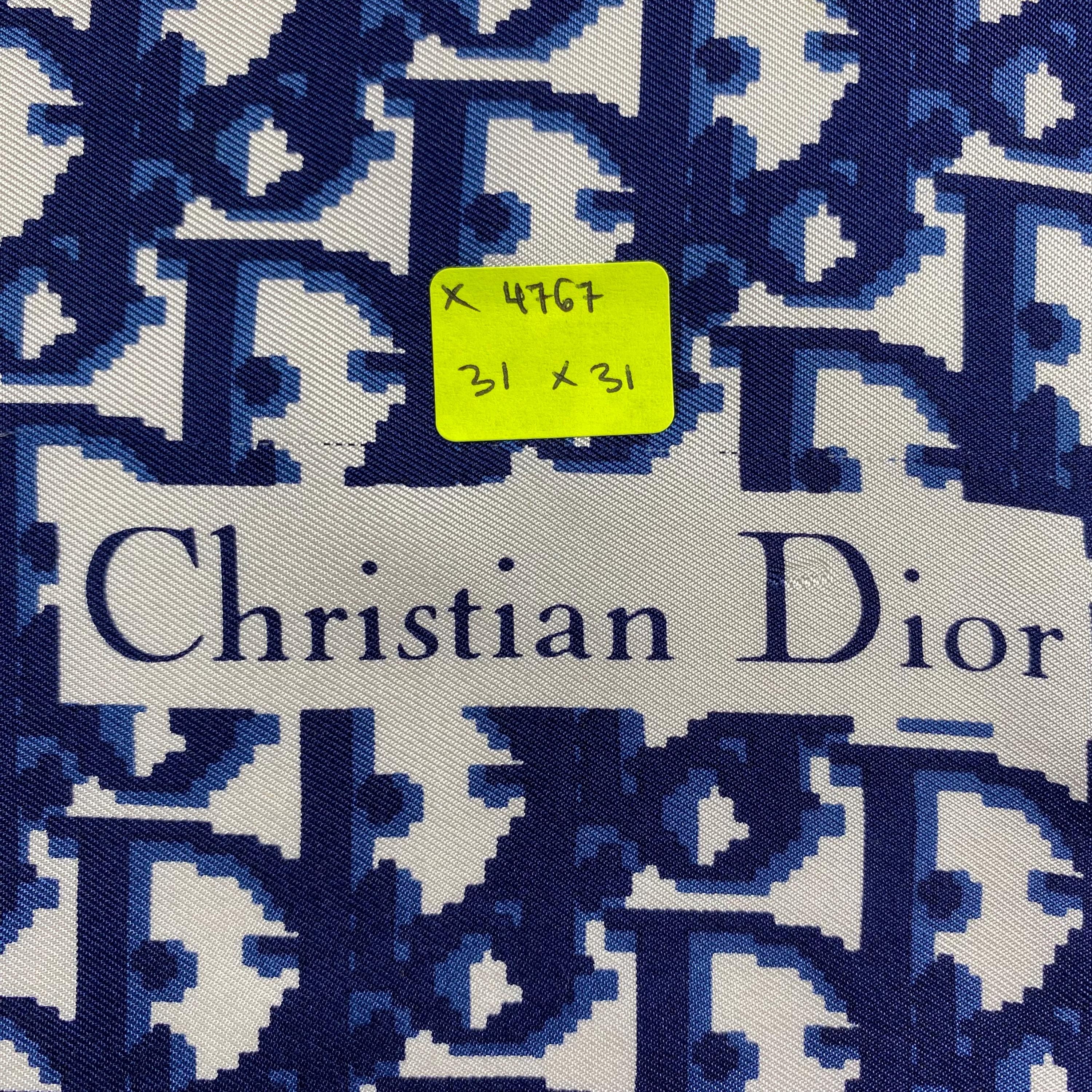 Vintage Christian Dior Silk Scarf Christian Dior Oblique Shawl