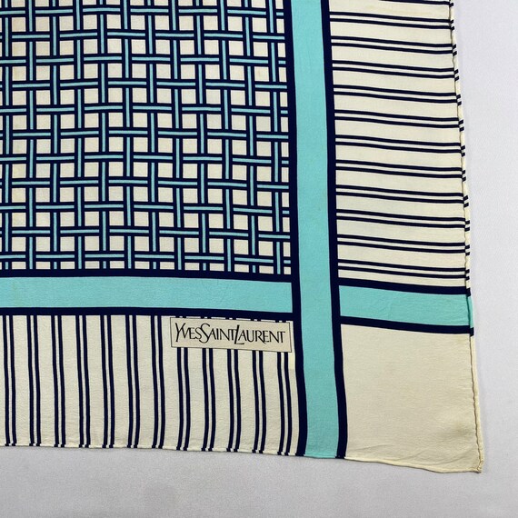 Vintage Yves Saint Laurent Wool Scarf Yves Saint … - image 3