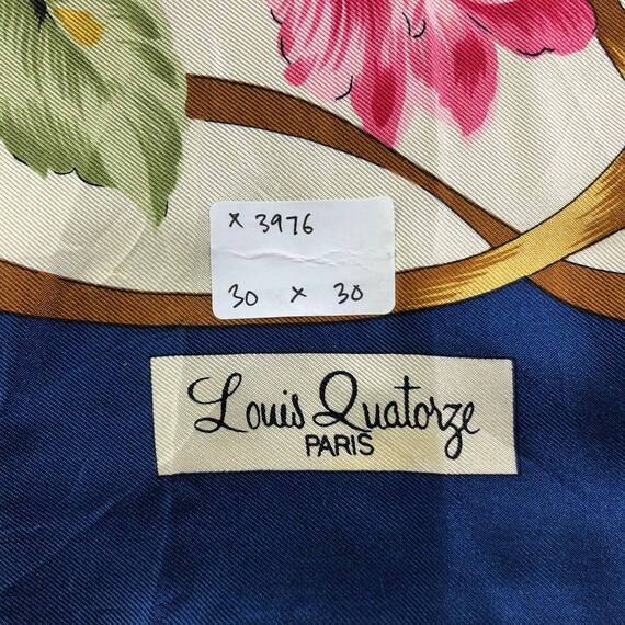 Louis Quatorze Paris Floral Silk Neckscarf