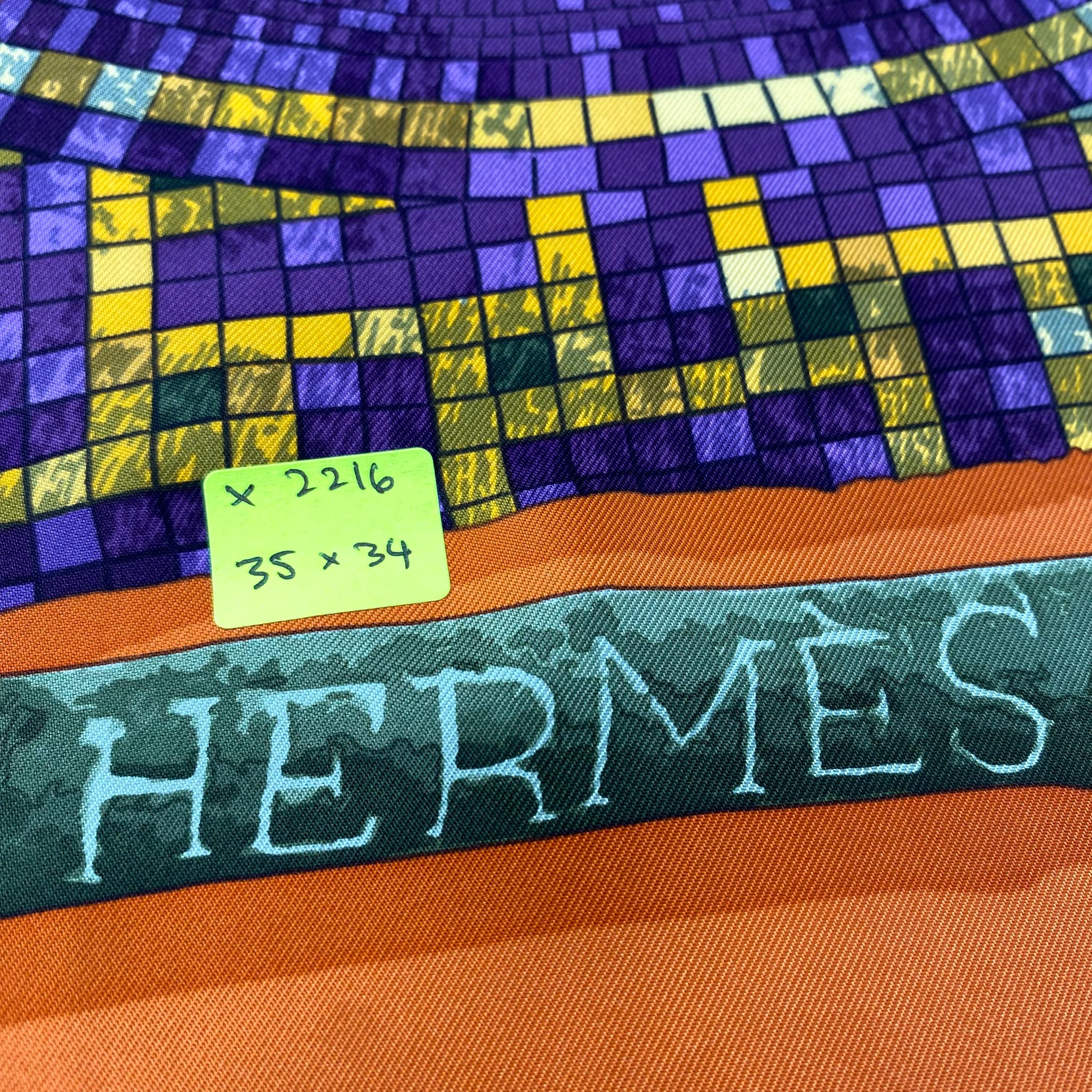 Vintage Hermes Le Robinson Chic Silk Scarf Vintage Hermes Scarf