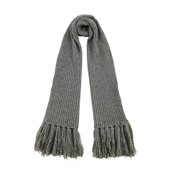 A.P.C. アーペーセー マフラー  グレー 【古着】【中古】【送料無料】 A.P.C.（アーペーセー） APC A.P.C. マフラー echarpe ambroise brodee