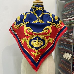 Vintage Hermes Couronnes Silk Scarf Hermes Silk Scarf Vintage Hermes Scarf Hermes Silk Foulards Hermes Square Scarf Hermes 34