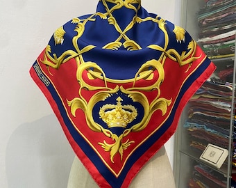 エルメス シルクスカーフ カレ90 「リスのカセ」 イエロー シルク