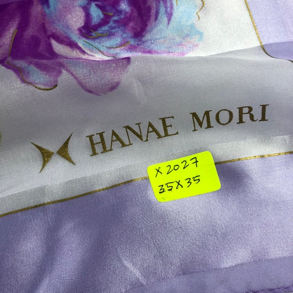 Vintage Hanae Mori Silk Scarf, Hanae Mori Silk St… - image 6