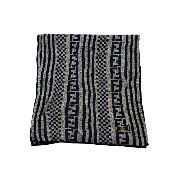 Vintage Fendi Scarf Roma Italia Fendi Wool Scarf Vintage