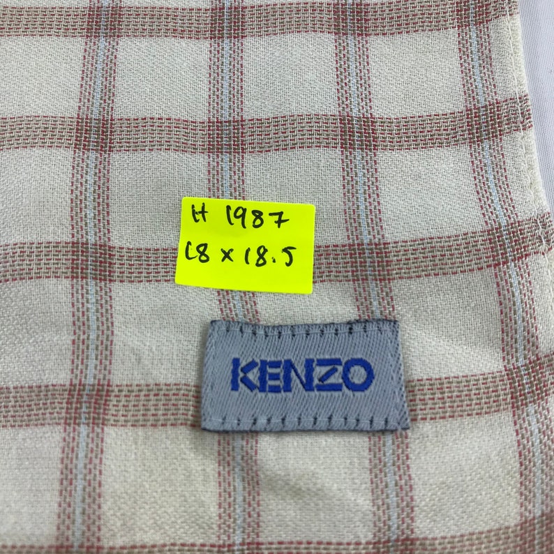 Kenzo Neckerchief Kenzo Silk Scarves Luxury Facemask Pocket Square Floral Handkerchief Vintage Handkerchief