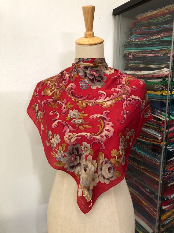 Louis Vuitton Monogram Classic Shawl Terracotta Silk