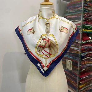 Vintage Celine Silk Scarf, Celine Silk Muffler, Vintage Celine Square Scarf, Vintage Celine Shawl, Celine Silky Scarf