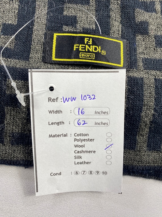 Vintage Fendi Scarf Roma Italia Fendi Wool Scarf Vintage Fendi